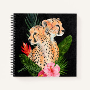 Carnet Cheetah Bouquet