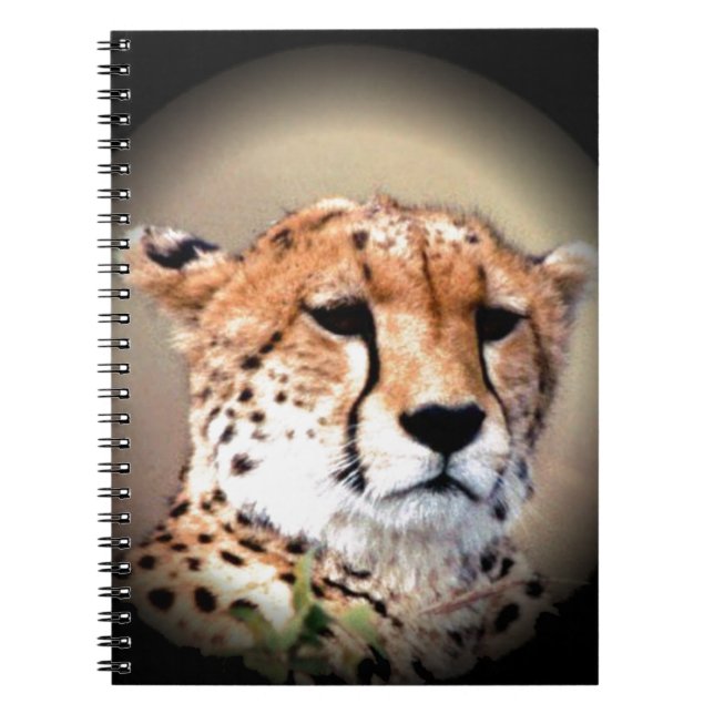 Carnet Cheetah Portrait par Pleine lune : La grâce de la  (Devant)