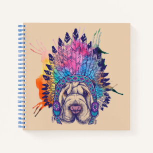 Carnet Chef amérindien de Sharpei