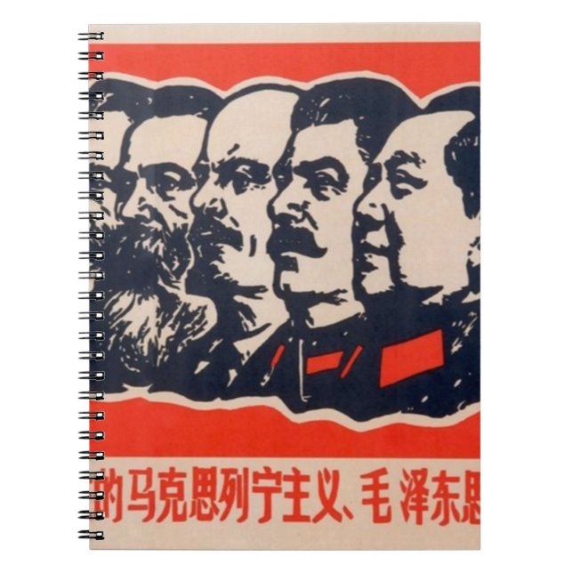 Carnet Chef communiste de propagande Mao Stalin (Devant)