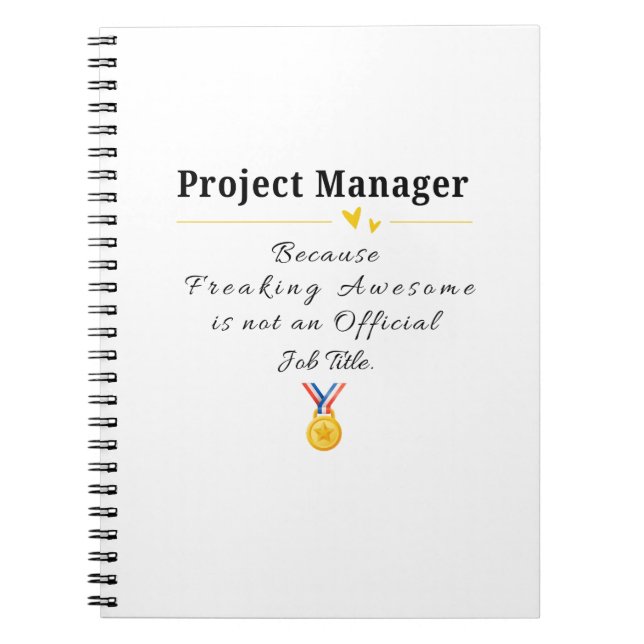 Carnet Chef de projet (Devant)