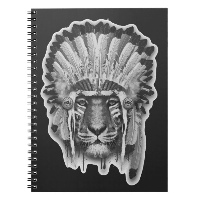 Carnet Chef de tigre de Natif américain (Devant)