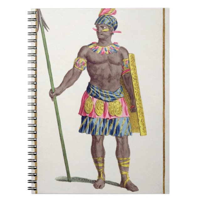 Carnet Chef des Honduriens, 1780 (gravure colorée) (Devant)