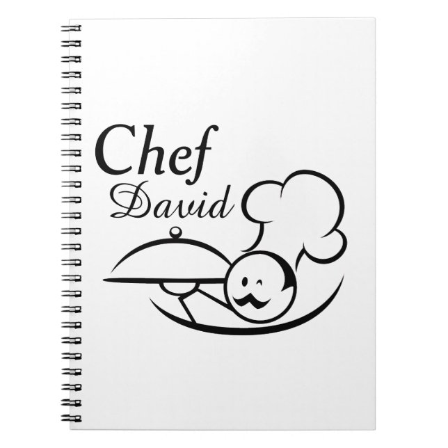 Carnet Chef illustré personnalisé (Devant)