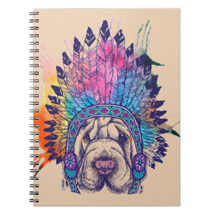 Carnet Chef indien indigène de Sharpei