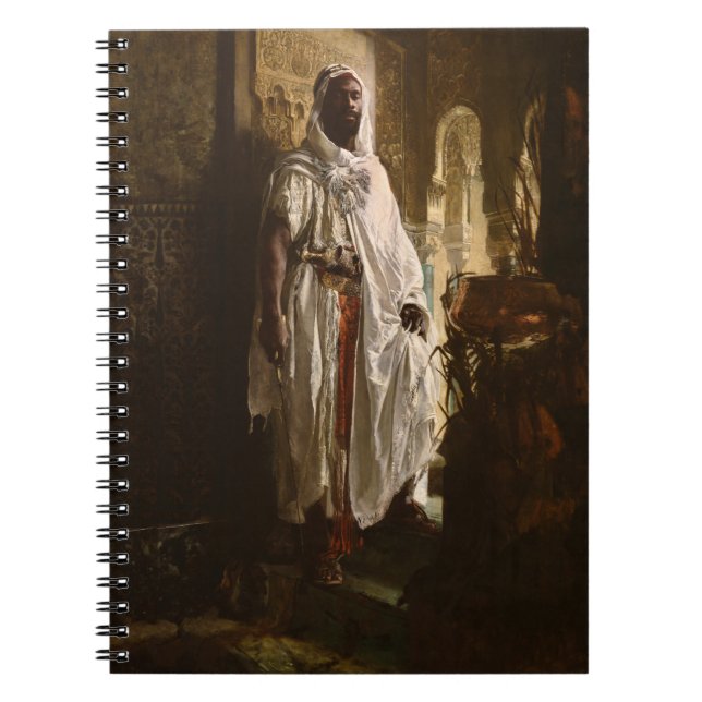 Carnet Chef maure Art africain Peinture Portrait (Devant)