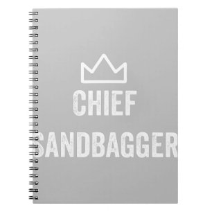 Carnet Chef Sandbagger Golf mème Bjj Chess Sandbag