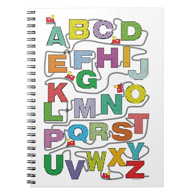 Carnet Chemin de fer Alphabet Maze Puzzles (Devant)
