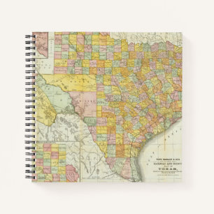 Carnet Chemin De Fer Rand McNally Et Carte Du Comté Du T