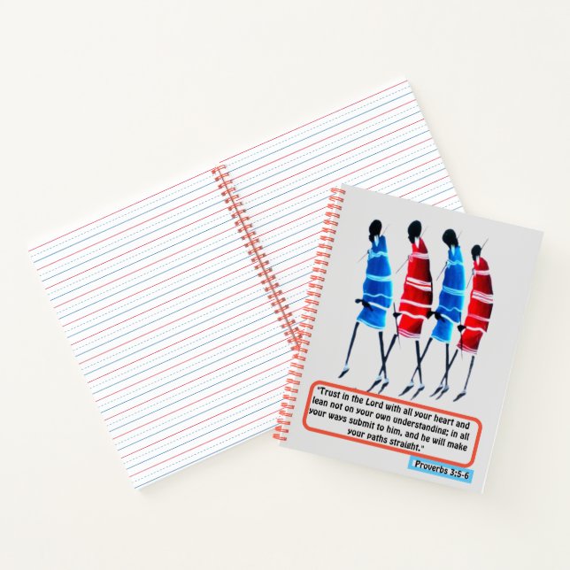 Carnet Chemin de la foi : Massai Morans Proverbes Inspira (Intérieur)