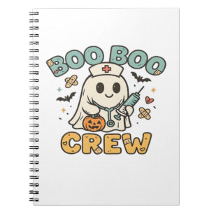 Carnet Chemise Boo Boo Crew � Infirmière Halloween Fantôm