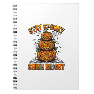 Carnet Chemise brillante vintage Halloween citrouille dés