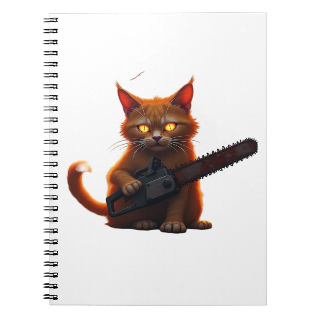 Carnet chemise chat tronçonneuse T-Shirt Classique (Devant)