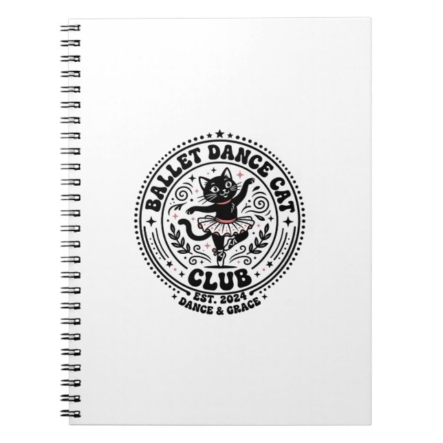 Carnet Chemise d'amour de chat de danse de ballet - Danse (Devant)