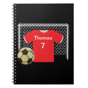 Carnet Chemise de football personnalisée de l'équipe ro