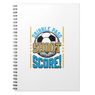 Carnet Chemise de football vintage dribble passe tir scor