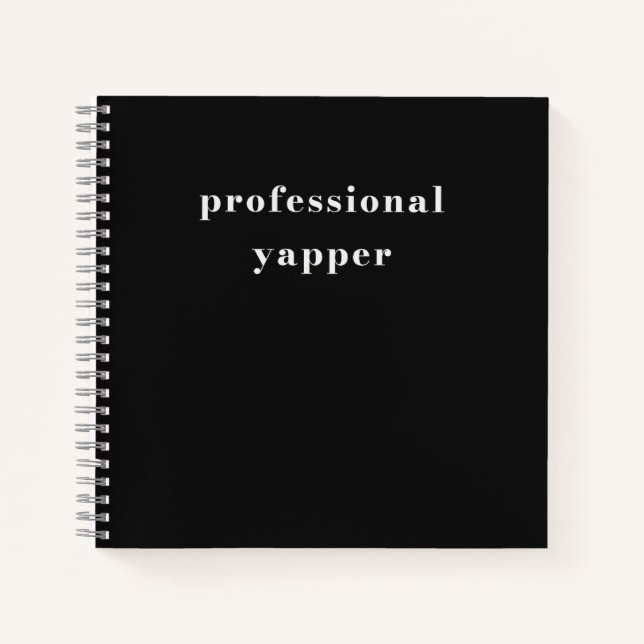 Carnet Chemise de Jacasseur Professionnel – Cadeau Drôle  (Devant)