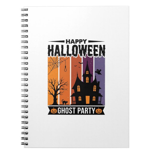 Carnet Chemise de maison hantée de fête de fantôme de Hal (Devant)