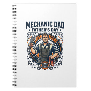 Carnet Chemise de Mécanicien de la Fête des Pères Papa Dr