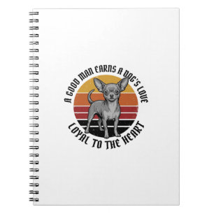 Carnet Chemise de papa Chihuahua Gravure vintage Concepti
