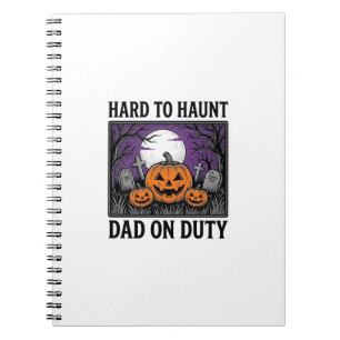 Carnet Chemise de papa Halloween difficile à hanter drôle