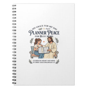 Carnet Chemise de planificateur de maman à domicile Jésus