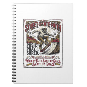 Carnet Chemise de skate longboard Jésus chrétien