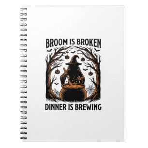 Carnet Chemise de sorcière cuisine drôle Halloween concep