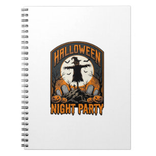 Carnet Chemise d'épouvantail d'Halloween Fête de cimetièr