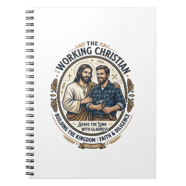 Carnet Chemise des métiers de la construction Jésus Graph (Devant)