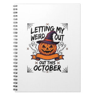 Carnet Chemise drôle d'Halloween avec des fantômes de cit