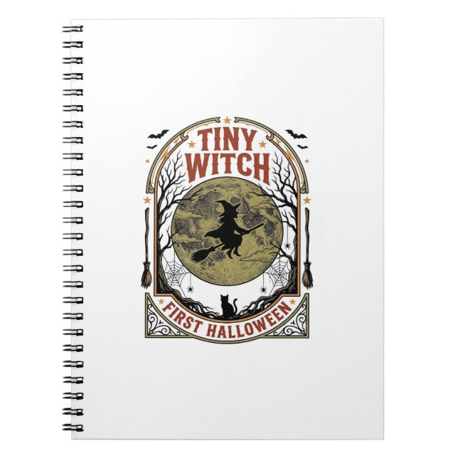 Carnet Chemise Halloween de Sorcière Bébé pour Première S (Devant)