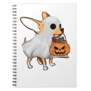 Carnet Chemise Halloween du Citrouille fantôme du Chihuah