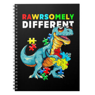 Carnet Chemise Rawrsomement Différent Dinosaur Dino Autis