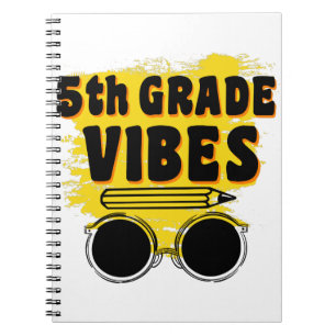 Carnet Chemise Retour à l'école 5e année Vibes Enfant Pre