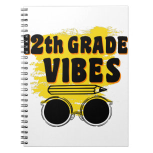 Carnet Chemise Vibe 12e année Retour à l'école Premier Jo