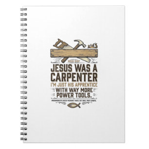 Carnet Chemise Vintage Apprenti Jésus Charpentier Menuisi