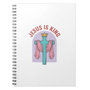 Carnet Chemise Vintage Couronne Croix Jésus Est Roi