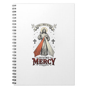 Carnet Chemise vintage Divine Miséricorde Jésus je me con