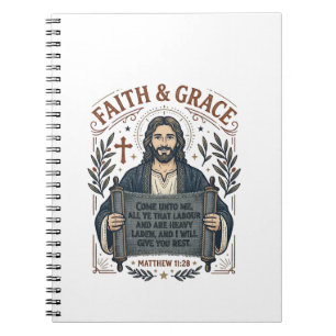 Carnet Chemise vintage graphique chrétienne Jésus point d