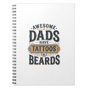 Carnet Chemises Vintage pour Papas Géniaux avec Tatouages