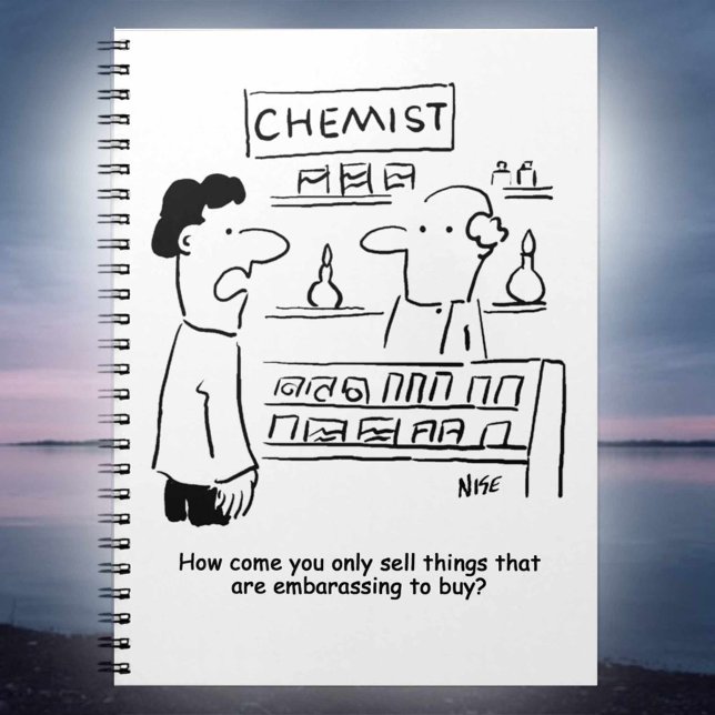 Carnet Chemist ne vend que des produits embarrassants (Créateur téléchargé)