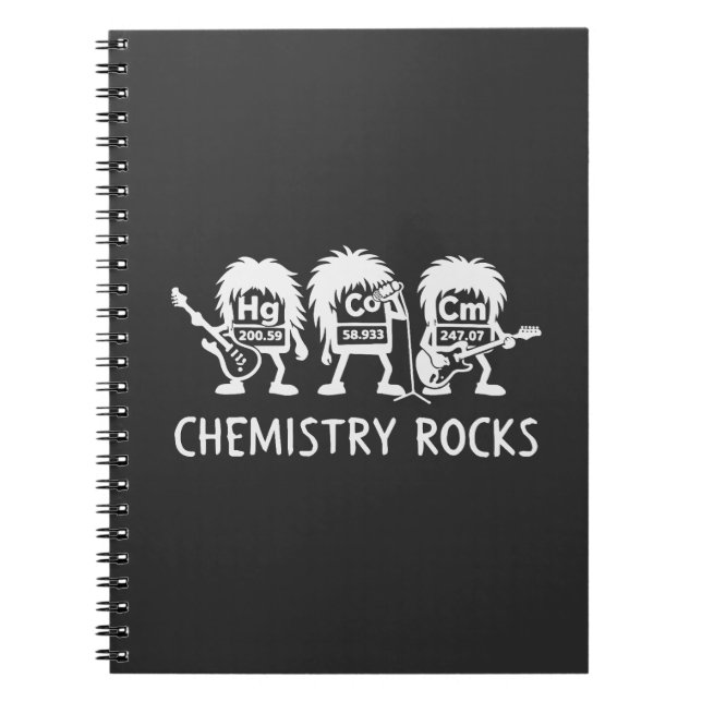Carnet Chemistry Rocks Science Rock Band (Devant)