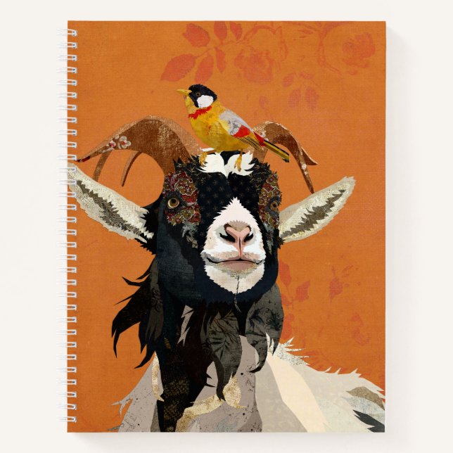 CARNET CHÈQUE ET OISEAU (Devant)