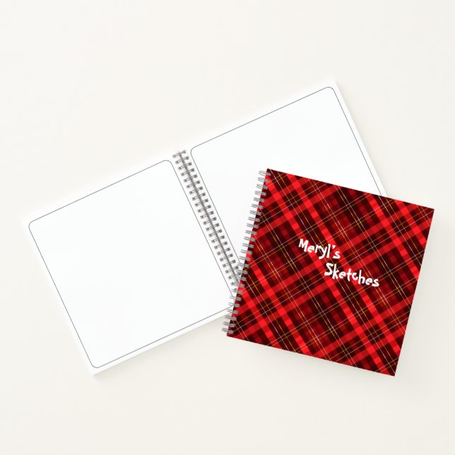 Carnet Chèques rouges motif de Noël (Intérieur)
