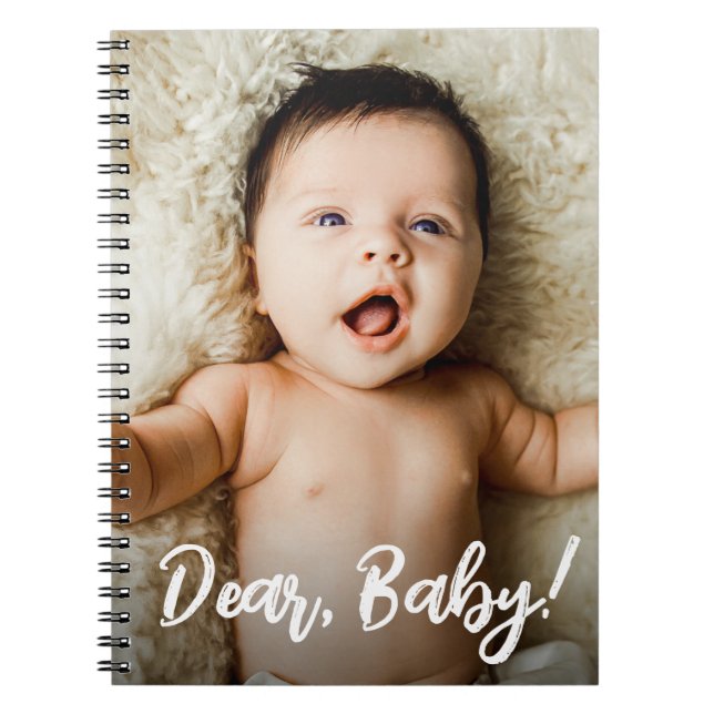Carnet Cher bébé notes pour bébé Photo personnalisée pers (Devant)