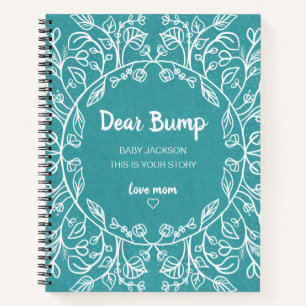 Carnet Cher Bump Floral Pregnancy KeepsJournal