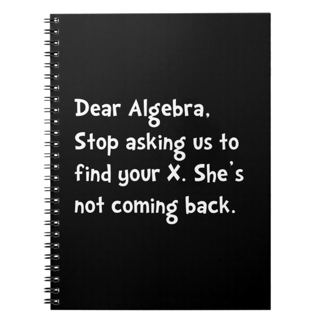 Carnet Chère Algebra (Devant)