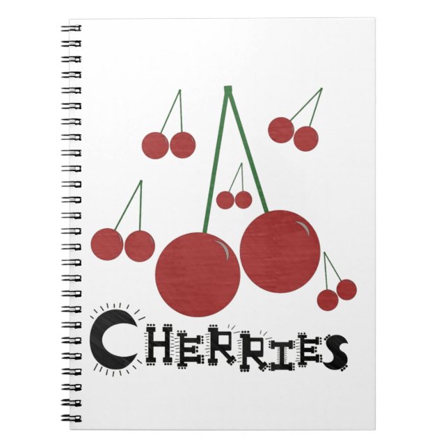 Carnet Cherries Recipe Notebook (Devant)