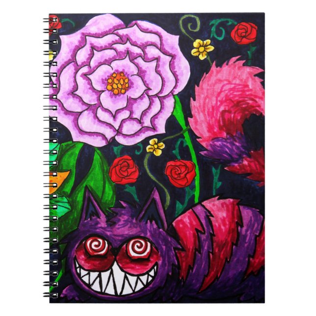 Carnet Cheshire Cat Spiral Note Book 6.5 x 8.75 (Devant)